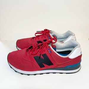 New Balance 574 Red and Black Men's Sneakers